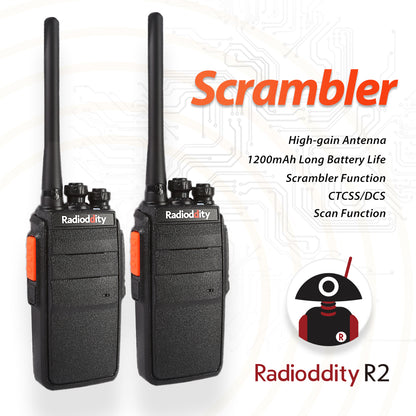 2 pcs x Radioddity R2 Two Way Radio - Radioddity