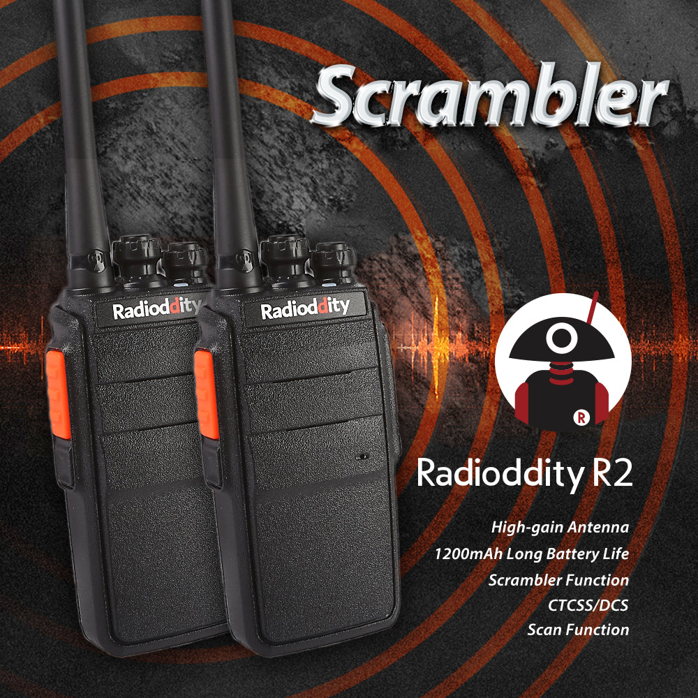 2 pcs x Radioddity R2 Two Way Radio - Radioddity