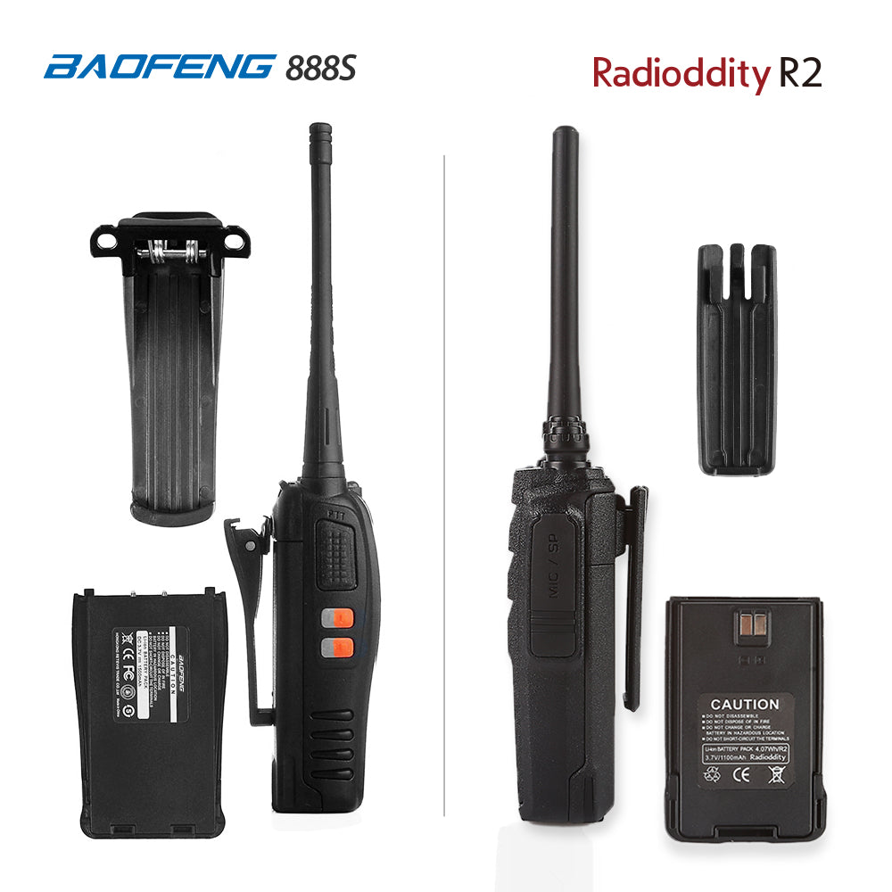 2 pcs x Radioddity R2 Two Way Radio - Radioddity