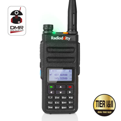 Radioddity GD-77 | Dual Band | 2 Time-slot DMR | 2200mAh | 5W | with Cable - Radioddity