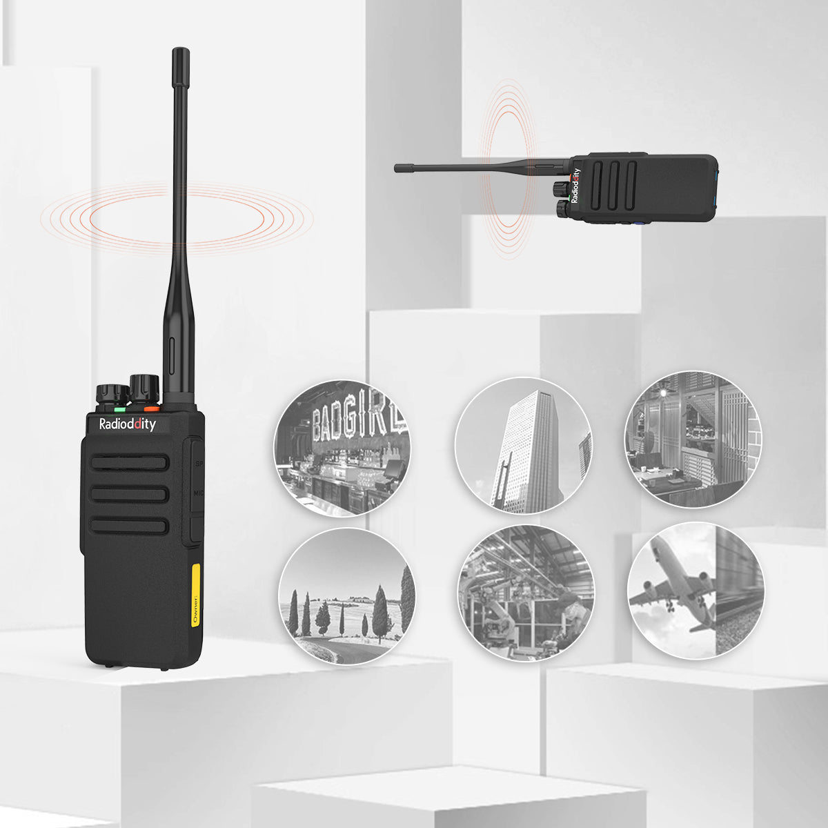 Radioddity GD-77S DMR | Dual Band | 5W | 2 Time-slot DMR | 2200mAh | with Cable - Radioddity