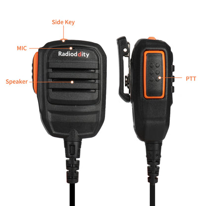 Radioddity RS22 Speaker Mic for Radioddity Baofeng TYT WouXun Kenwood | Single PTT | K Plug - Radioddity