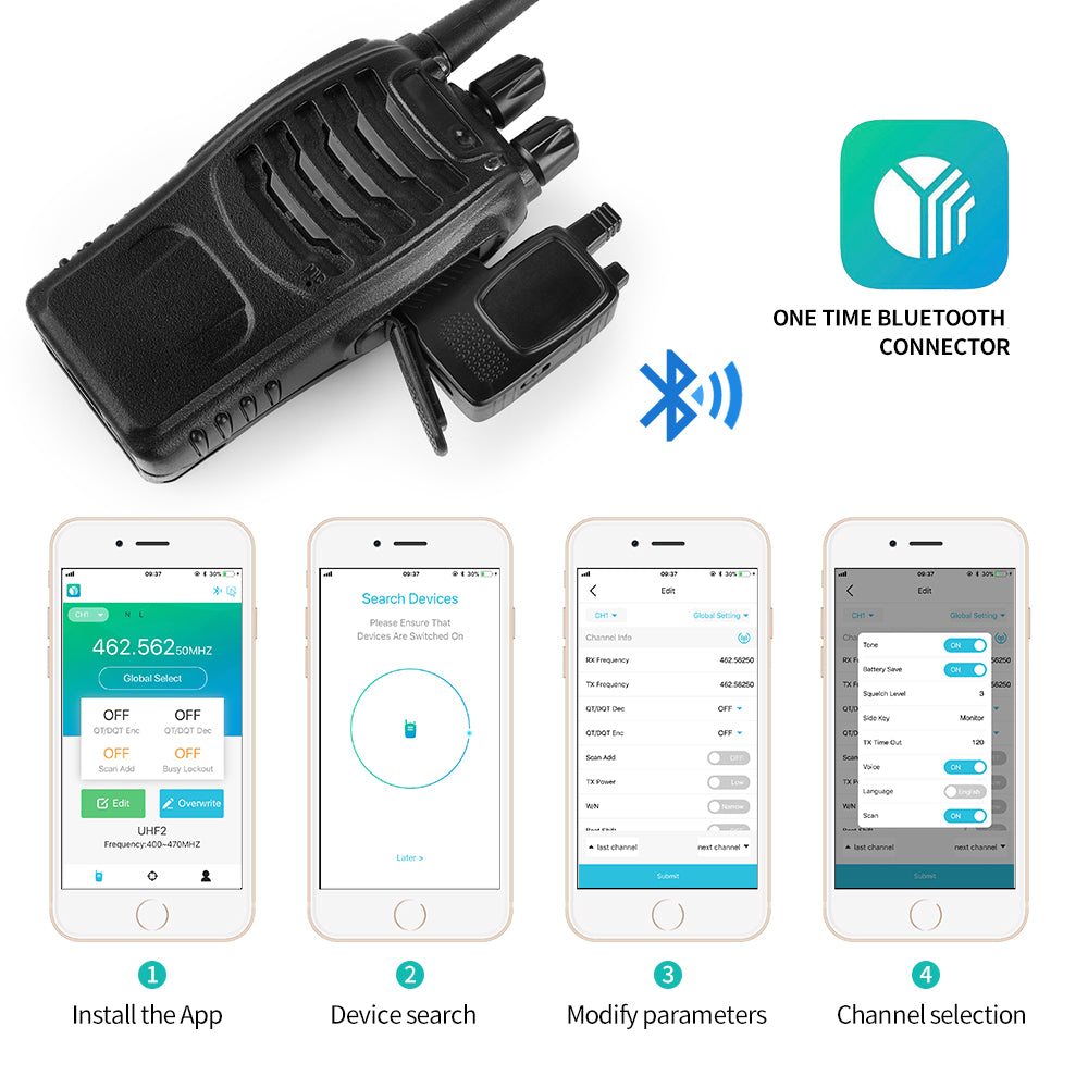 AS001 Wireless Bluetooth Programming Adaptor For Baofeng-888S [DISCONTINUED] - Radioddity