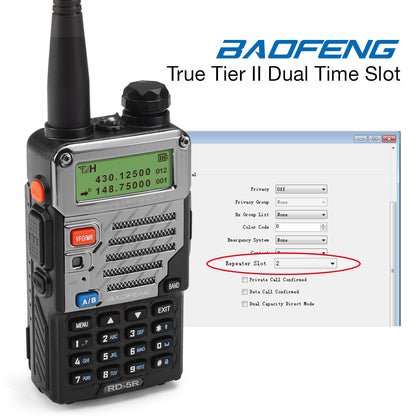 Radioddity x Baofeng RD-5R | Dual Band | Dual Time Slot | DMR | Digital Monitor - Radioddity