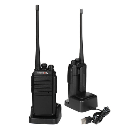 GA-2S UHF Long Range USB Two way Radio [2/4/6 Packs] - Radioddity