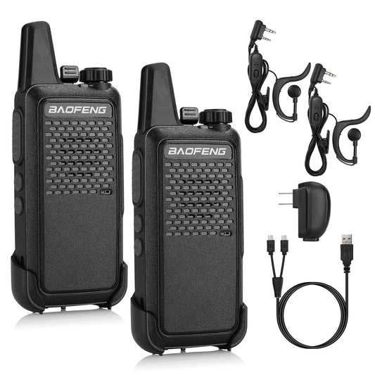 Baofeng GT-22 [2 Pack] 2W/0.5W FRS/PMR Radio - Radioddity