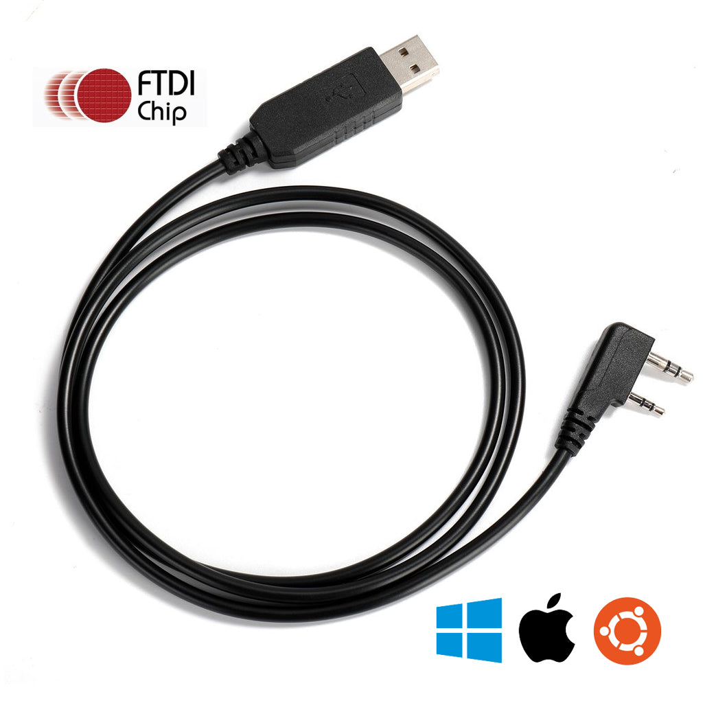 Radioddity PC001 FTDI USB Programming Cable | for Baofeng Radioddity Kenwood TYT - Radioddity