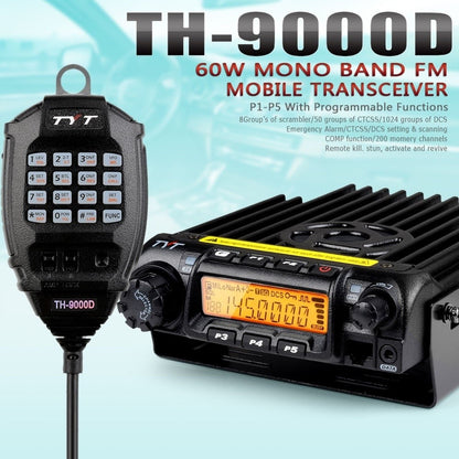 TYT TH-9000D 400-490MHz 45W Car Mobile Radio Transceiver [DISCONTINUED] - Radioddity