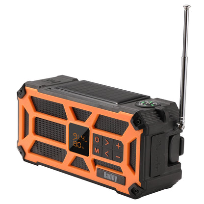 Raddy SW5 Emergency Radio | IPX5 Waterproof | 5000mAh | Hand Crank Solar | Power Bank | NOAA [DISCONTINUED] - Radioddity