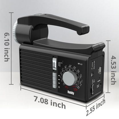 Raddy RF-L3 Portable Solar Generator | with Solar Panel | Flashlight  Music Player [DISCONTINUED] - Radioddity