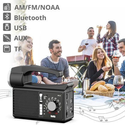 Raddy RF-L3 Portable Solar Generator | with Solar Panel | Flashlight  Music Player [DISCONTINUED] - Radioddity