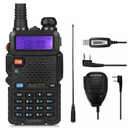Baofeng UV-5RTP | Dual Band | 8W/4W/1W | Cable & Speaker & Extra Antenna [DISCONTINUED] - Radioddity