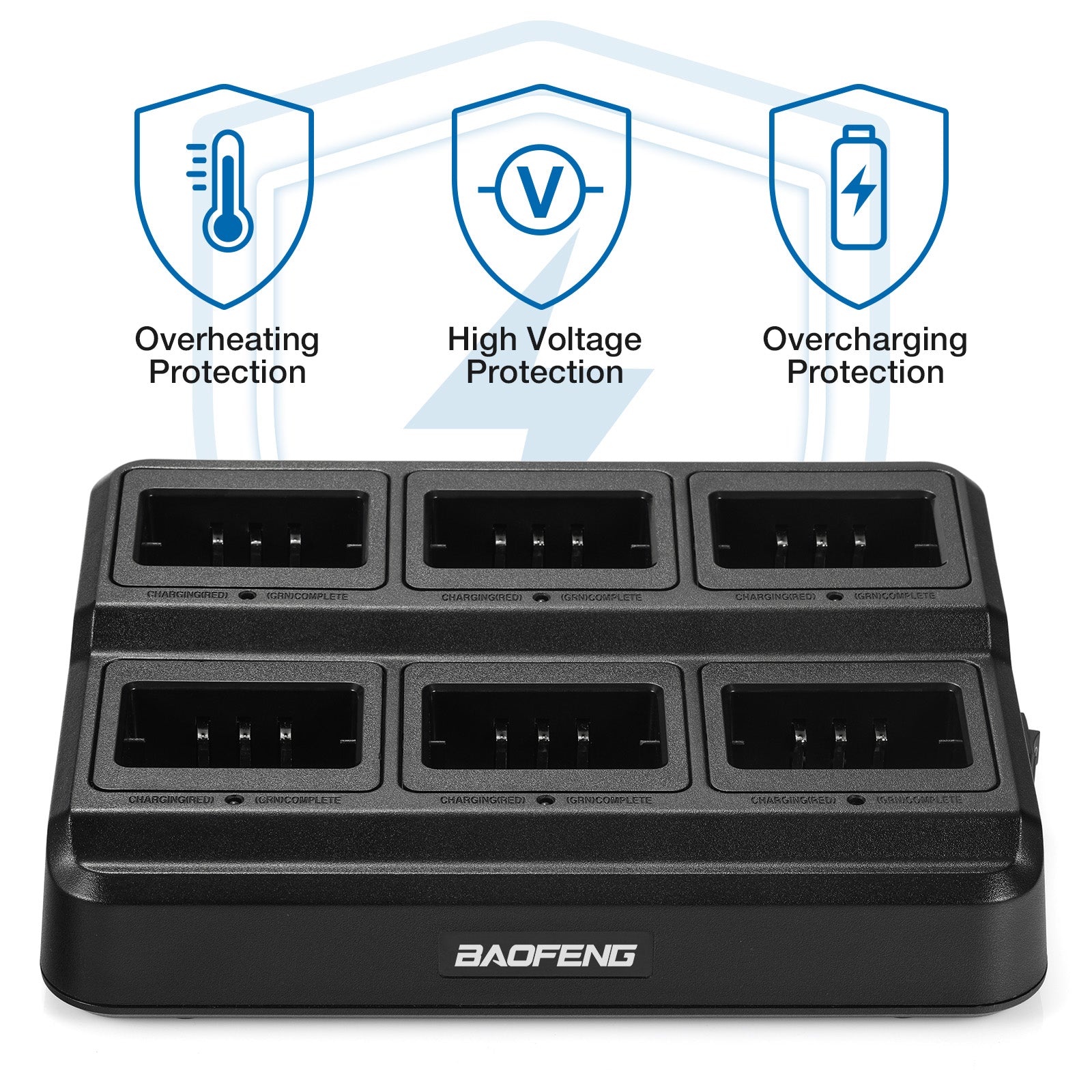 UV-5R Series Six Way Charger - Radioddity