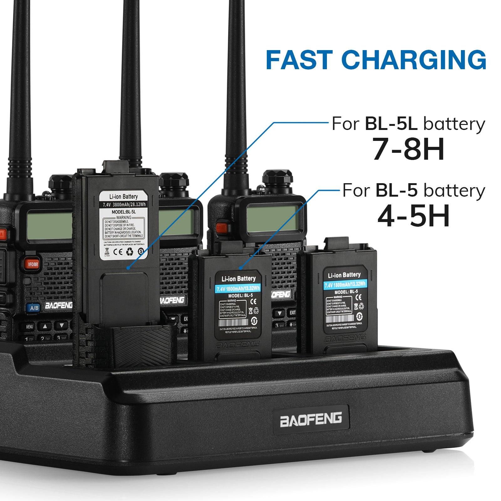 UV-5R Series Six Way Charger - Radioddity