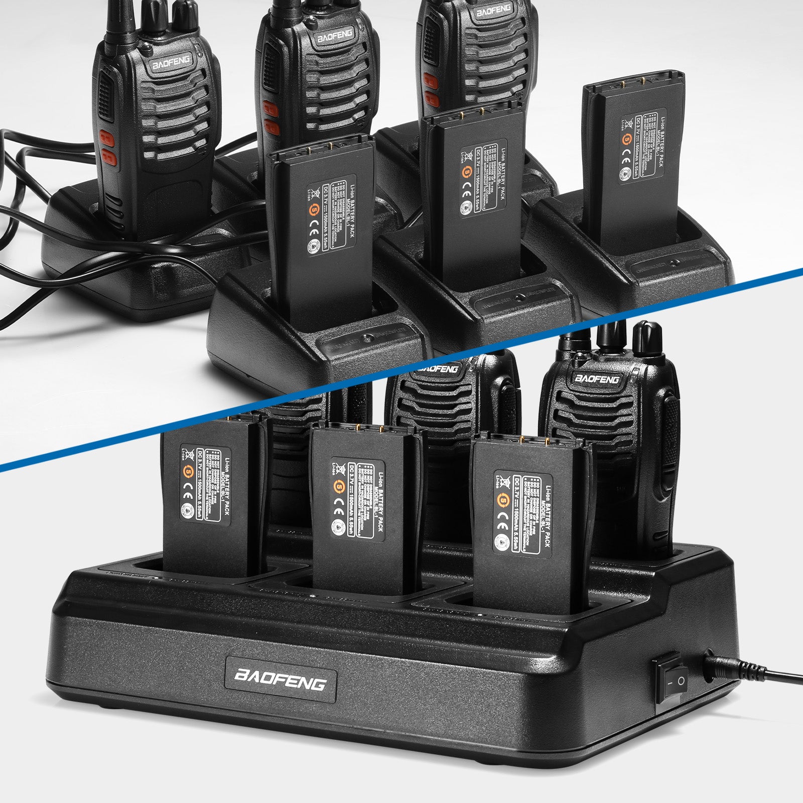 BF-888S Series Six Way Charger - Radioddity