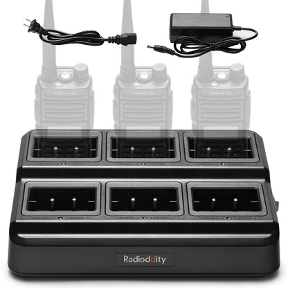 Radioddity GM-30 Six-Way Charger | Multi-Unit Charger Station | Bulk Charger - Radioddity