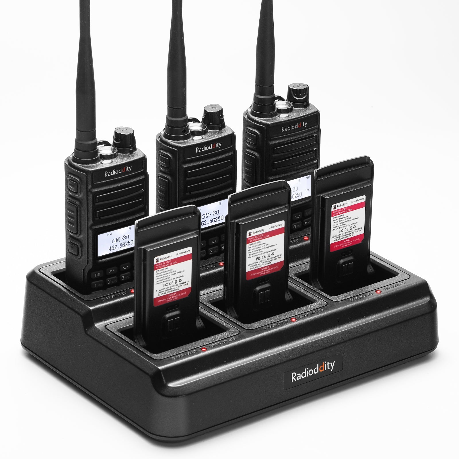 Radioddity GM-30 Six-Way Charger | Multi-Unit Charger Station | Bulk Charger - Radioddity