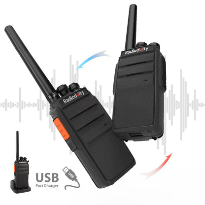 Radioddity R2 Walkie Talkie UHF PMR446 [2 Pack] - Radioddity