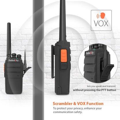 Radioddity R2 Walkie Talkie UHF PMR446 [2 Pack] - Radioddity