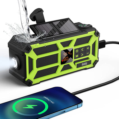 Raddy SW5 Emergency Radio | IPX5 Waterproof | 5000mAh | Hand Crank Solar | Power Bank | NOAA [DISCONTINUED] - Radioddity