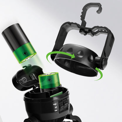 Raddy CF2 Portable Camping Fan with LED Lantern Battery Powered Tent Light [DISCONTINUED] - Radioddity
