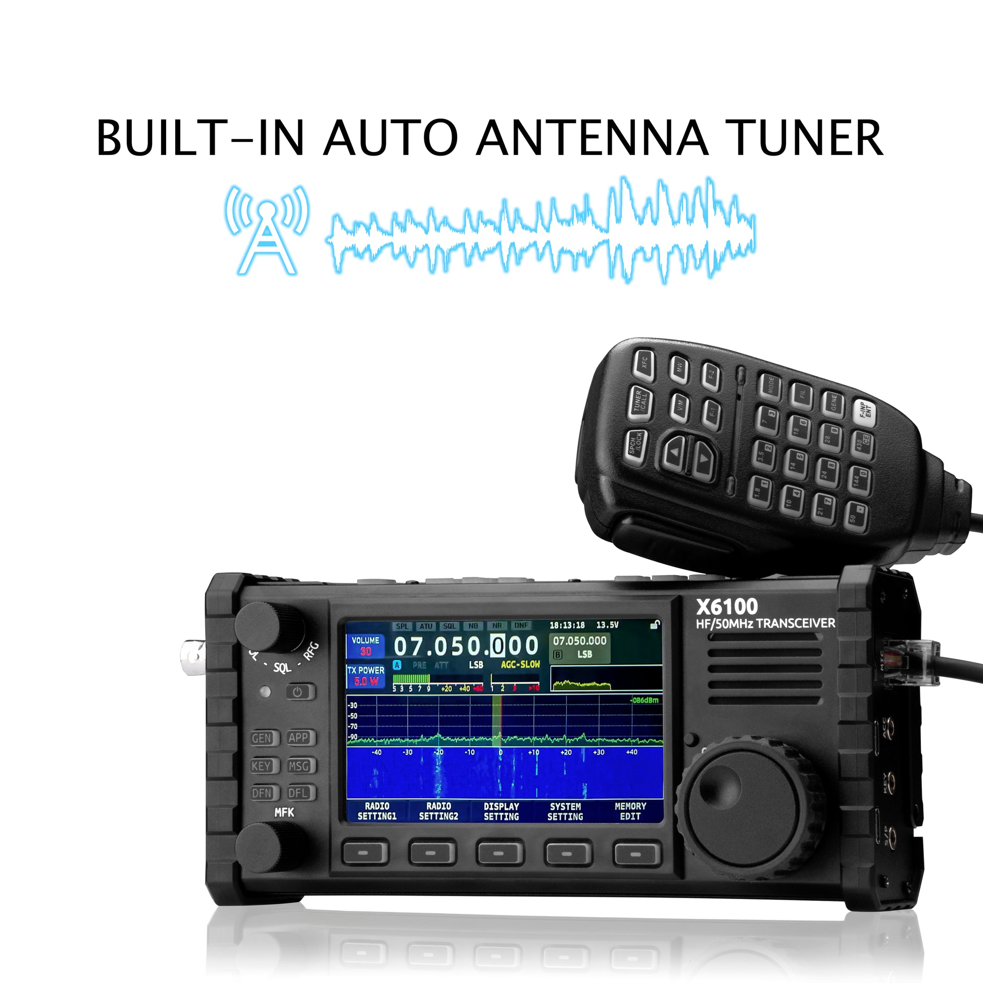 Xiegu X6100 HF Transceiver | Full Mode | SDR Radio - Radioddity