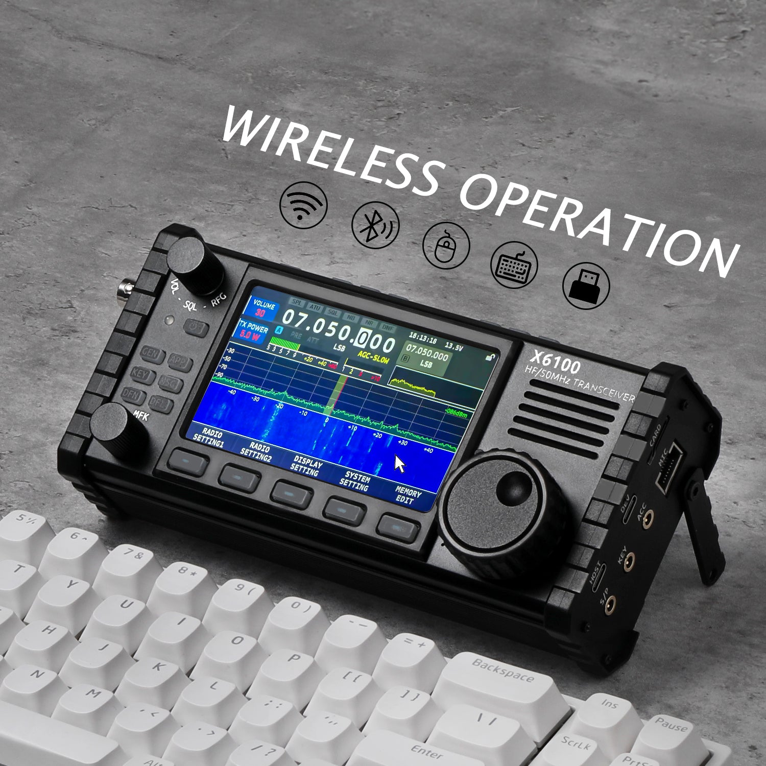 Xiegu X6100 HF Transceiver | Full Mode | SDR Radio - Radioddity