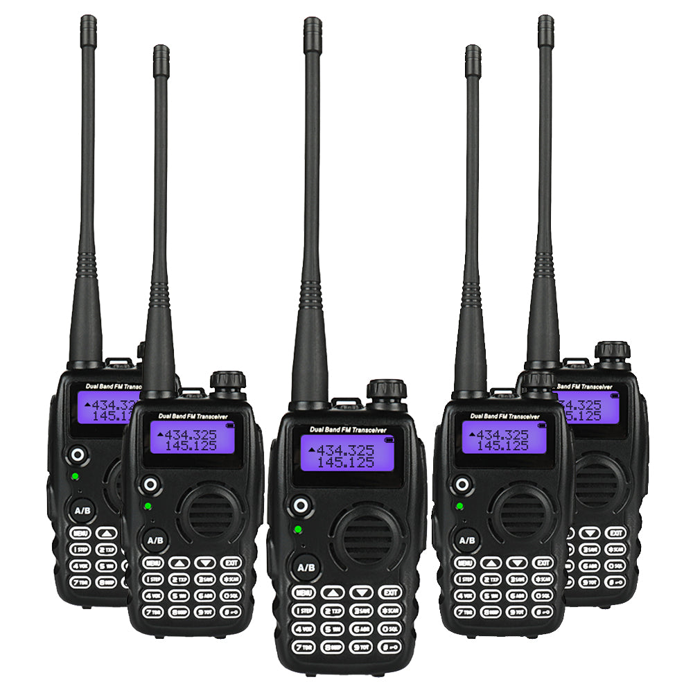 Radioddity GA-5S [5 Packs] | Dual Band | 7W/5W/1W | FM Radio | VFO - Radioddity
