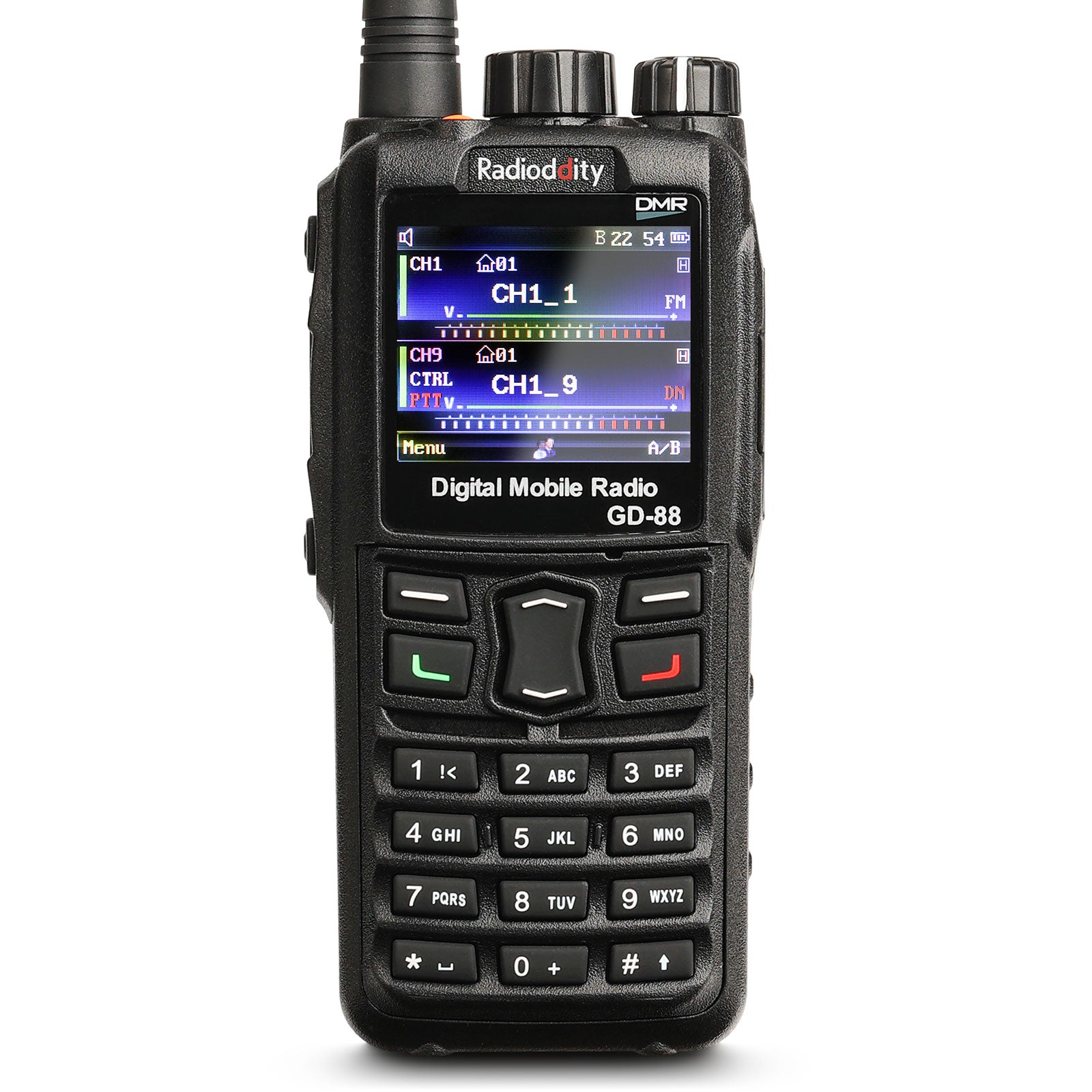 Radioddity GD-88 DMR Radio | Max 7W | Analog & Digital | VHF & UHF | GPS / APRS | Cross-band Repeat | SFR | 300K - Radioddity