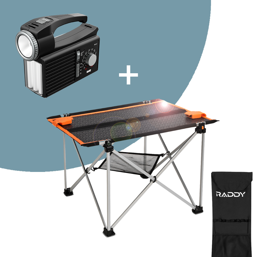 Raddy ST30 30W Solar Camp Table | Foldable | IP65 Waterproof | Portable Solar Panel Charger [DISCONTINUED] - Radioddity