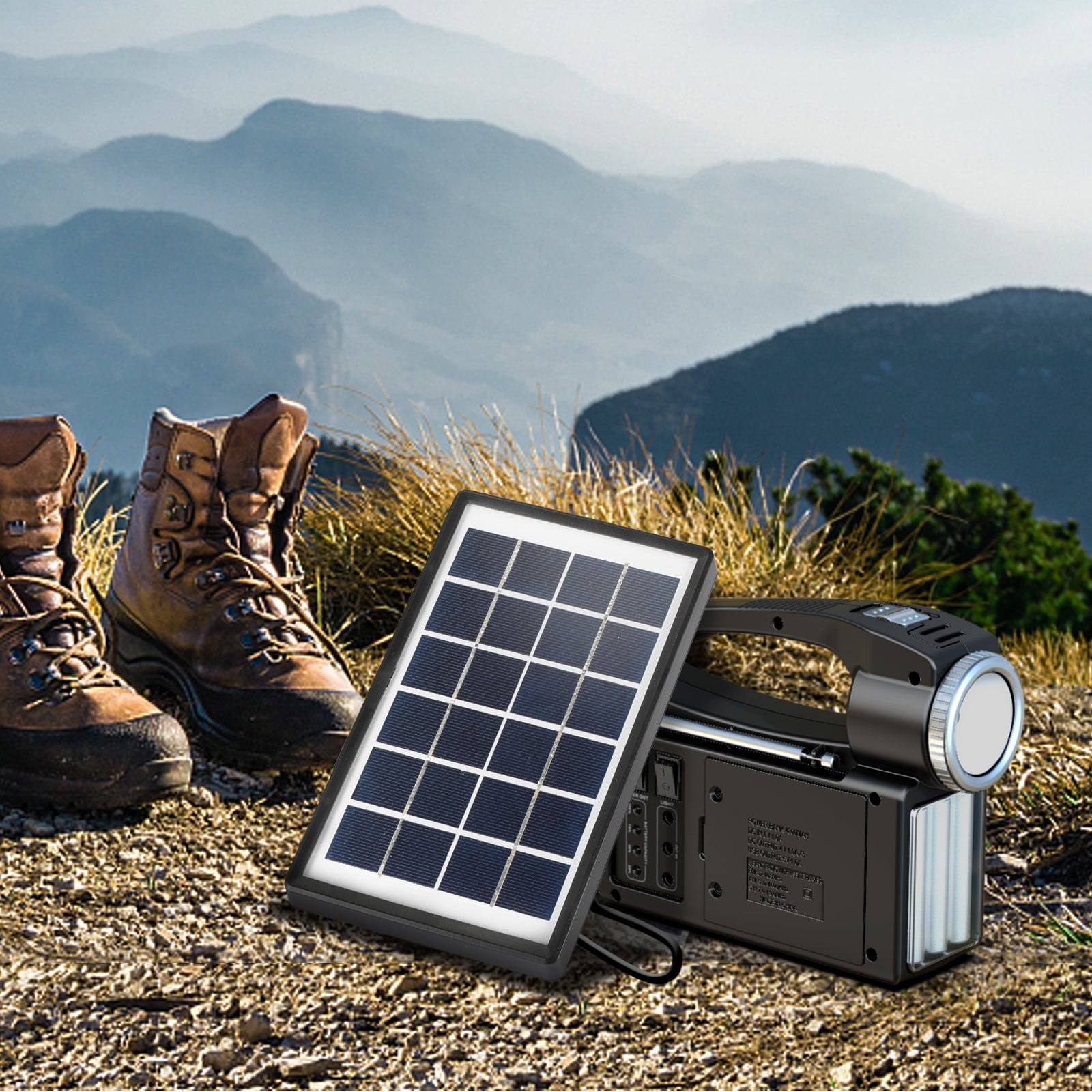 Raddy RF-L3 Portable Solar Generator | with Solar Panel | Flashlight  Music Player [DISCONTINUED] - Radioddity