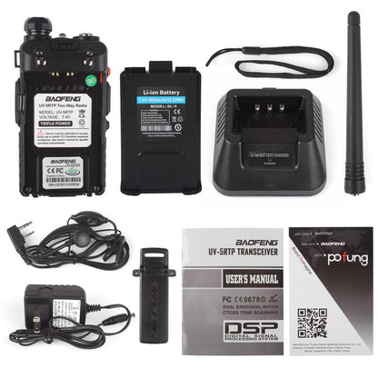 Baofeng UV-5RTP | Dual Band | 8W/4W/1W | Tri-power Two Way Radio | with Speaker [DISCONTINUED] - Radioddity