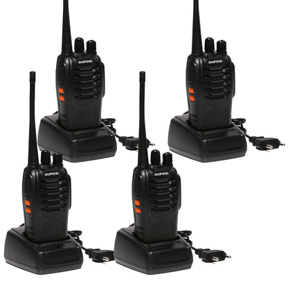 Baofeng BF-888S [4 Pack] | UHF |  5W | 16CH | CTCSS/DCS | Emergency Alarm | Flashlight - Radioddity