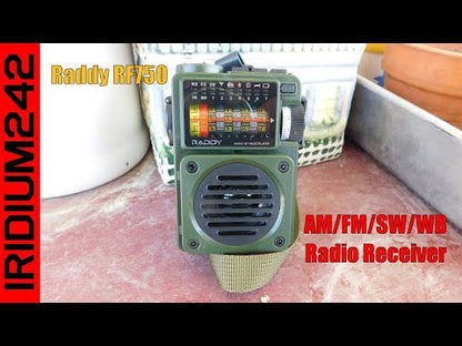 Raddy RF750 Shortwave Radio | AM/FM/SW/WB | Portable Digital Rechargeable | Bluetooth 5.0