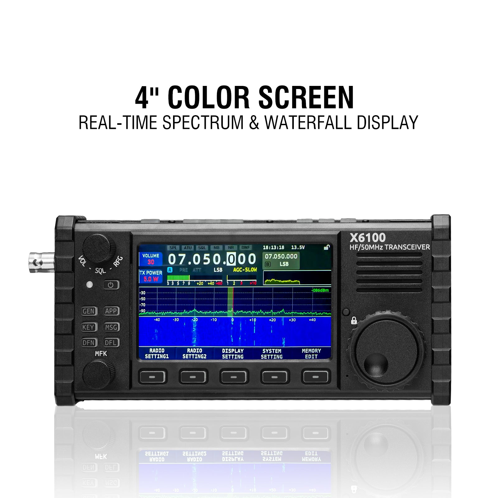 Xiegu X6100 HF Transceiver | Full Mode | SDR Radio - Radioddity