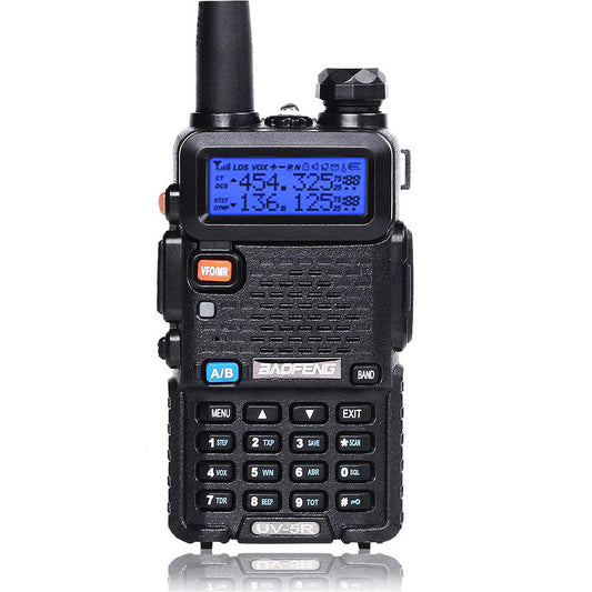 Baofeng UV-5R | Dual Band | 4/1W | 128CH | Flashlight | VOX | Alert | TOT - Radioddity